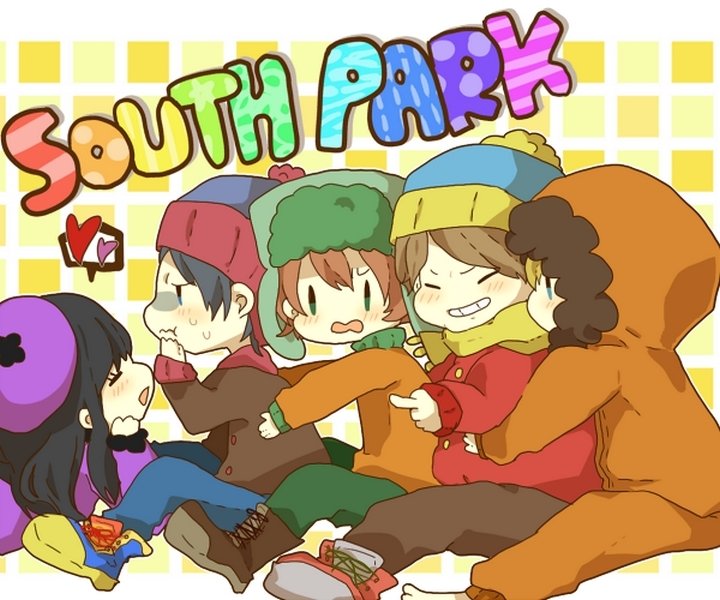 Download Kyle Broflovski Kenny McCormick Wendy Testaburger Stan Marsh Eric Cartman TV Show South Park Art