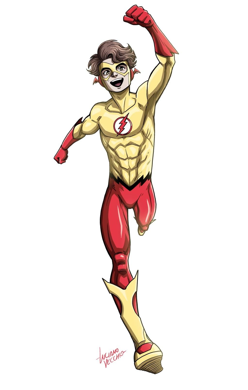 Comics Kid Flash Art by lucianovecchio