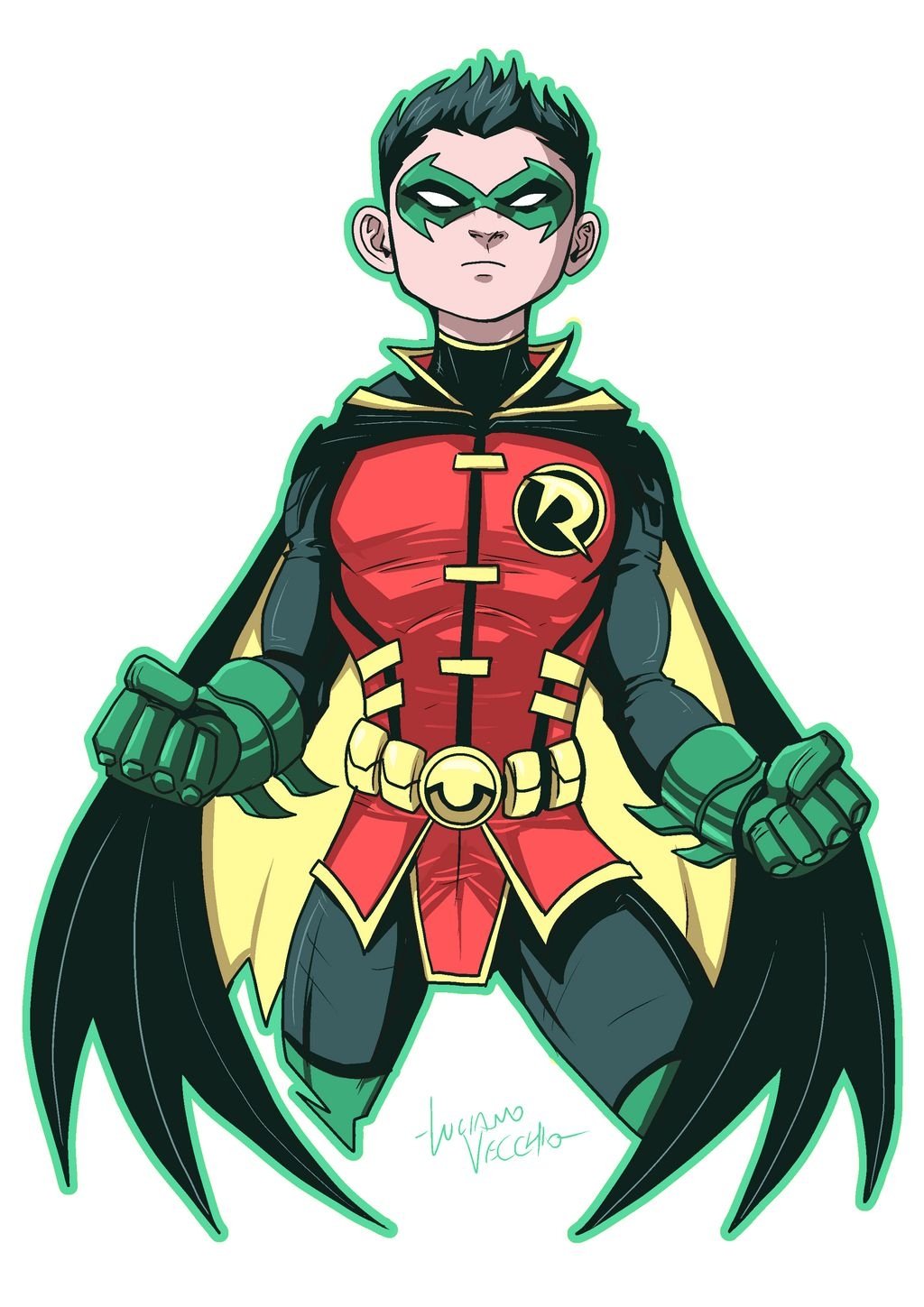 Download DC Comics Damian Wayne Robin (DC Comics) Comic Super-Sons Art