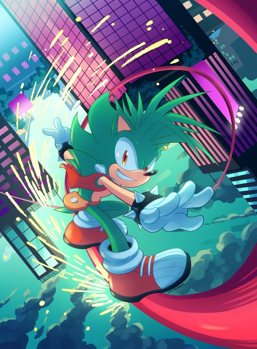 Download Yellow Eyes Sneakers Smile Manic The Hedgehog Video Game Sonic The Hedgehog Art