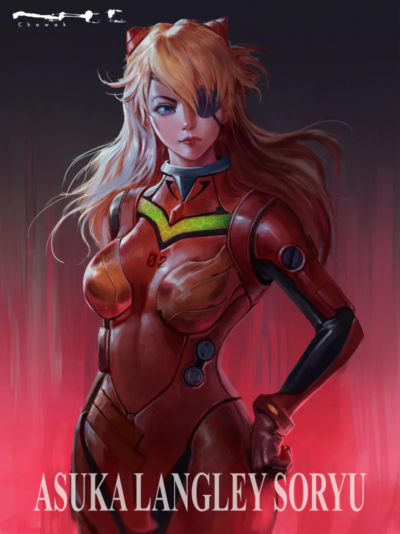 eye patch Asuka Langley Sohryu Anime Neon Genesis Evangelion Image