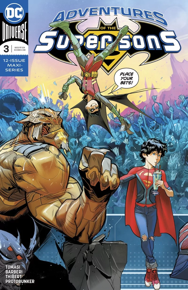 alien Robin (DC Comics) DC Comics Damian Wayne Jon Kent Superboy Comic Adventures of The Super-Sons Image