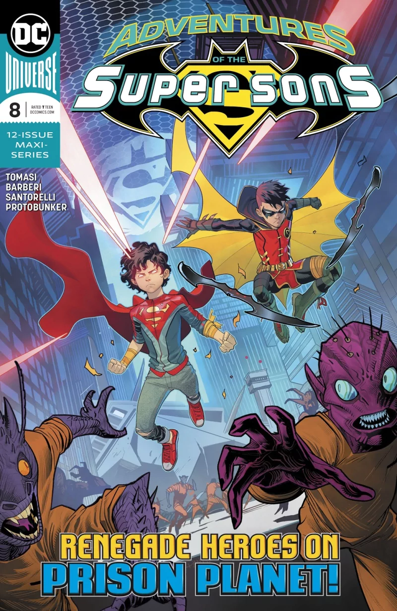 alien DC Comics Robin (DC Comics) Damian Wayne Superboy Jon Kent Comic Adventures of The Super-Sons Image