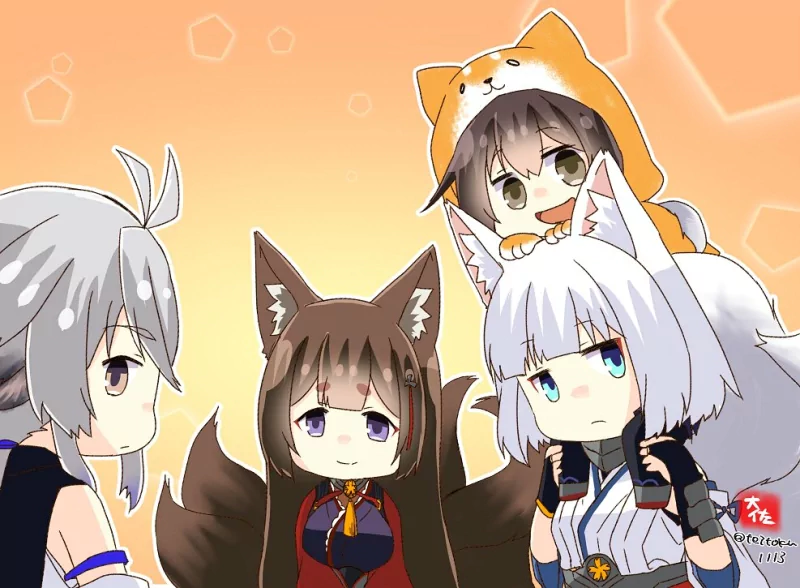 Amagi (Azur Lane) Tosa (Azur Lane) Kaga (Kancolle) Kaga (Azur Lane) Azur Lane Kantai Collection Anime crossover Image