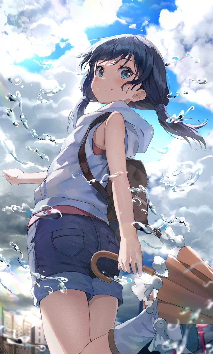 sky Hina Amano Anime Weathering with You Sky Anime Image