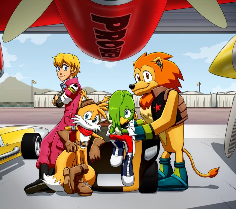 Hope Kintobor Tekno the Canary Cyrus the Lion Miles 'Tails' Prower Comic Sonic the Hedgehog Image
