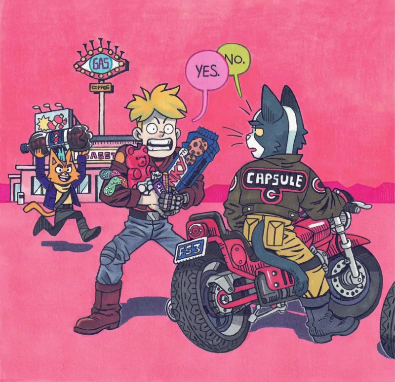 blonde motorcycle Little Cato (Final Space) Avocato (Final Space) Gary Goodspeed TV Show Final Space Image