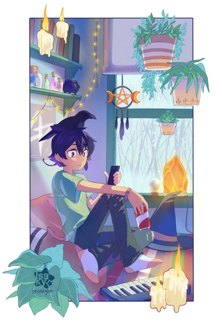 phone crow drink socks Felix López Dorado Comic Lalin's Curse Image