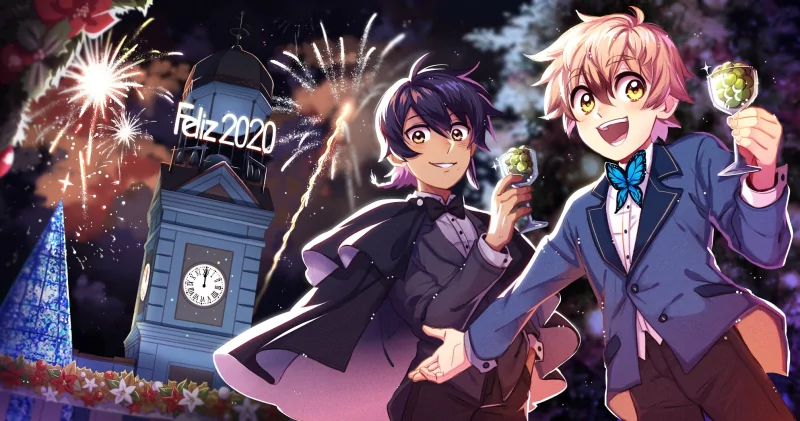 smile fireworks New Year 2020 David García Martínez Felix López Dorado Comic Lalin's Curse Image