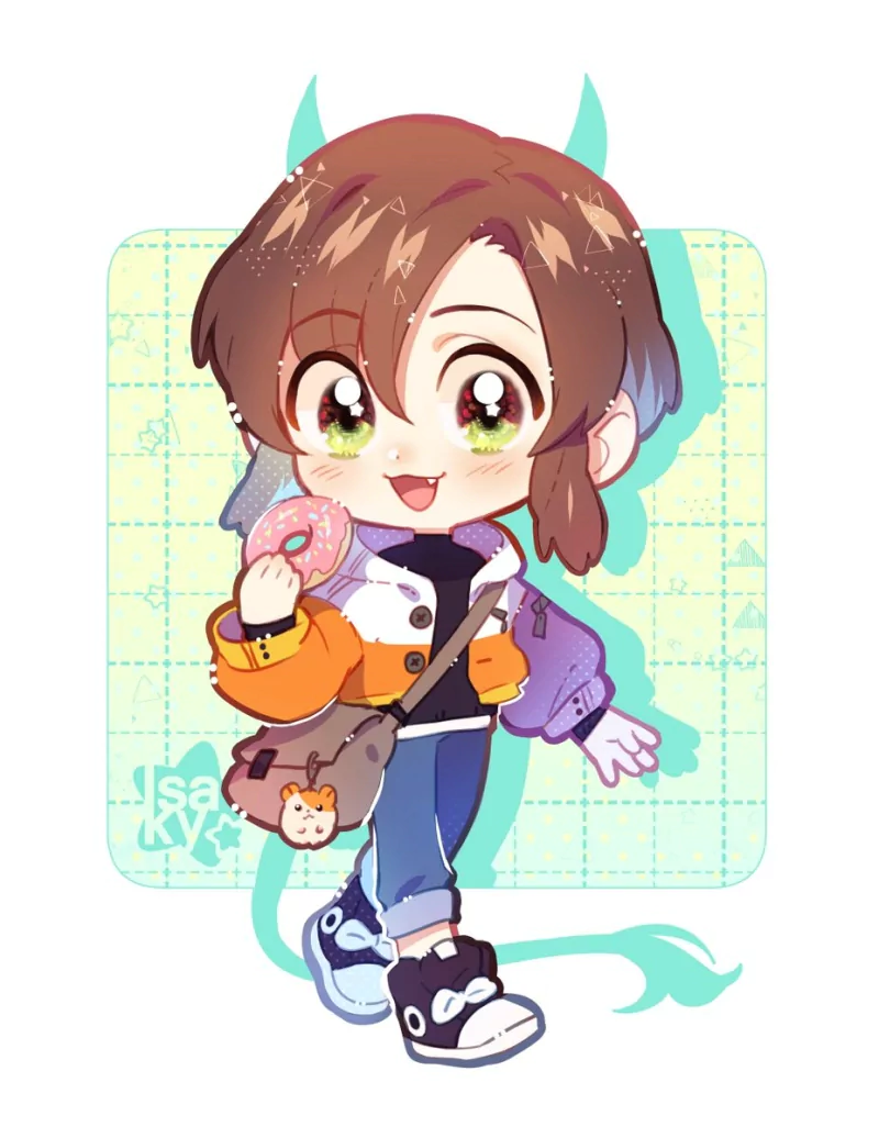 chibi brown hair cute Cody Lozano Blasco Comic Lalin's Curse Image