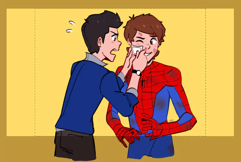 brown hair black hair Harry Osborn spider man Peter Parker TV Show Marvel's Spider-Man Image