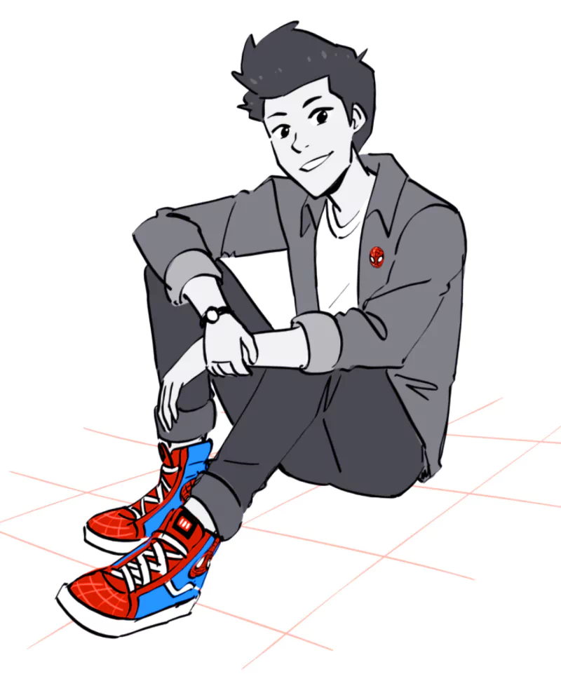 smile sneakers Harry Osborn TV Show Marvel's Spider-Man Image