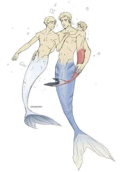 tail merman fantasy mermaid Image