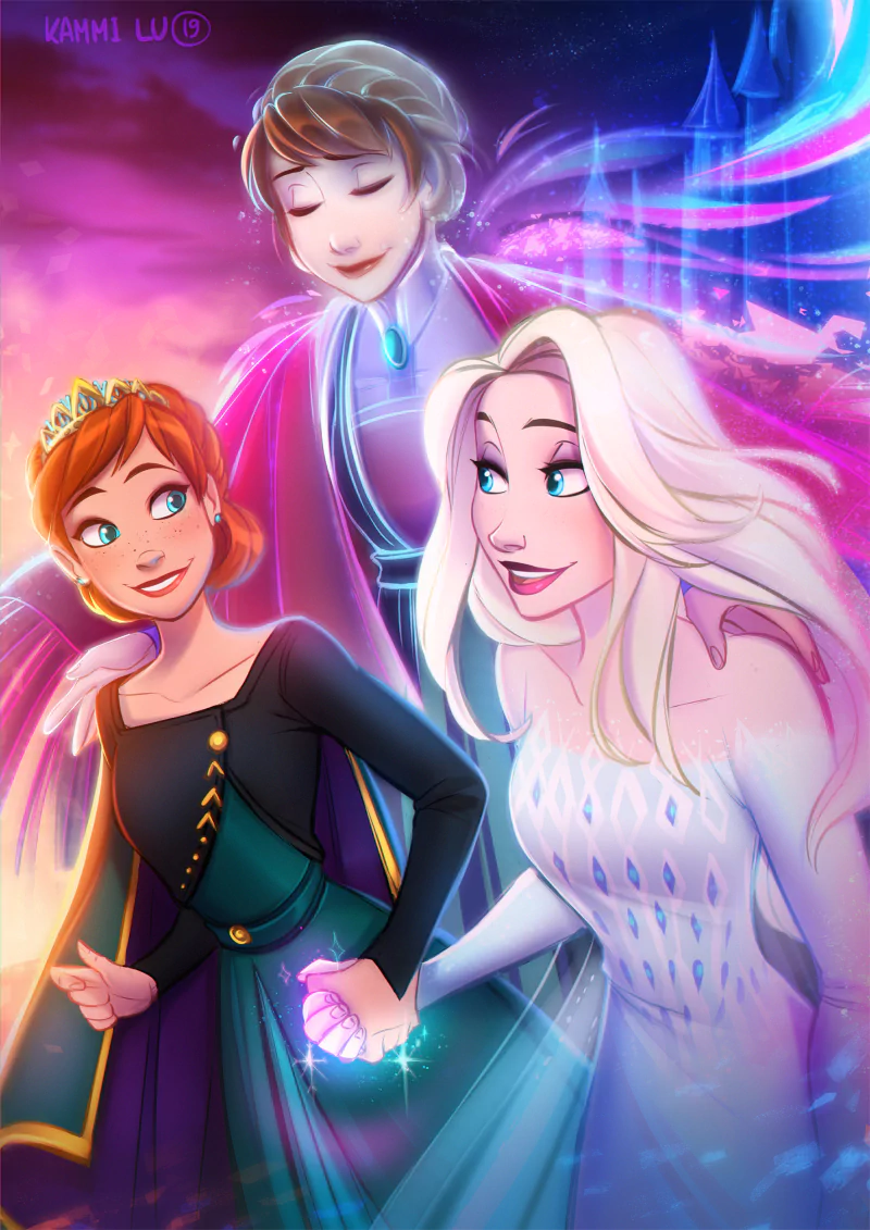 smile blue eyes Anna (Frozen) Elsa (Frozen) movie Frozen 2 Image