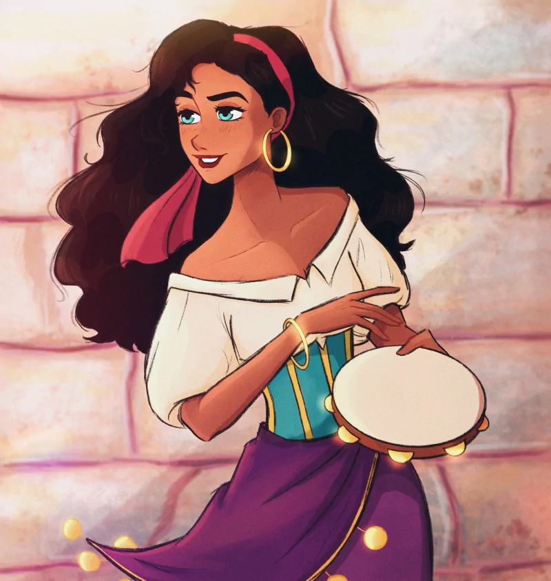 Disney smile black hair Esmeralda (The Hunchback Of Notre Dame) movie The Hunchback Of Notre Dame Image