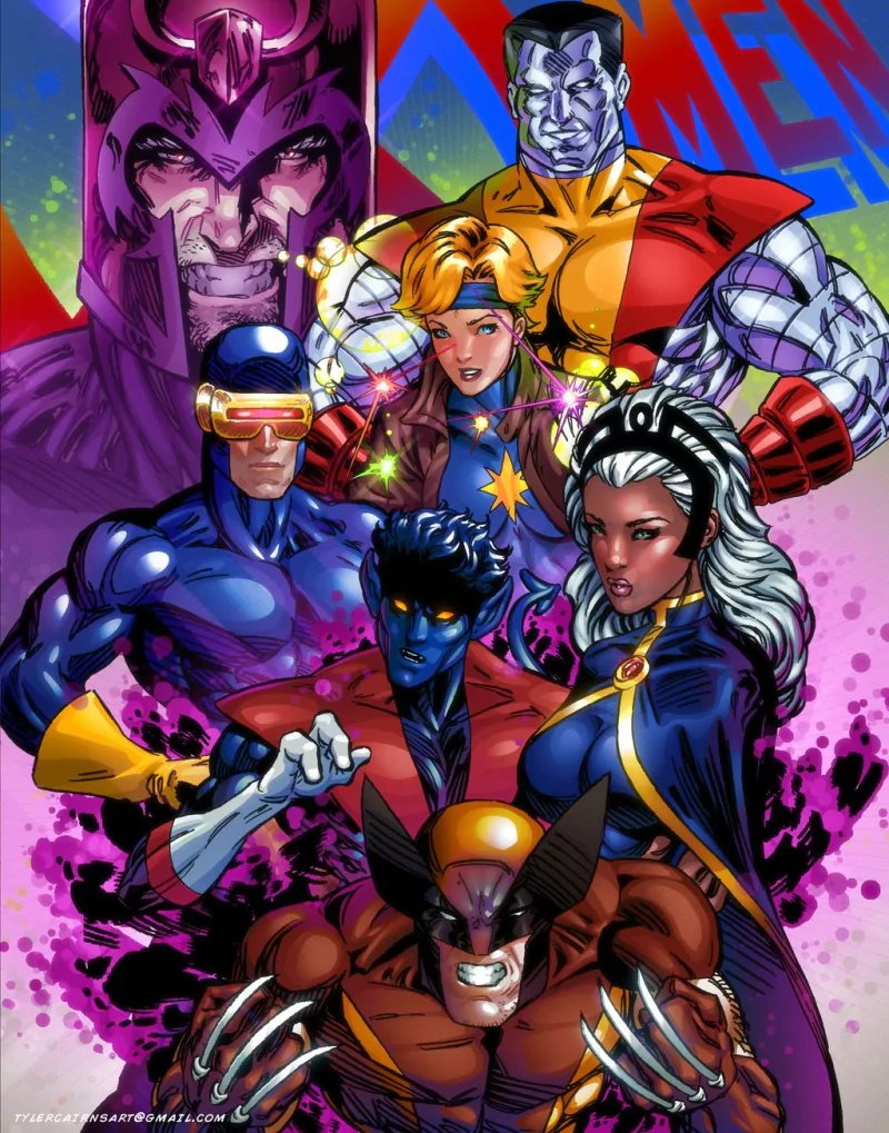 Nightcrawler (Marvel Comics) Cyclops (Marvel Comics) Magneto (Marvel Comics) Dazzler (Marvel Comics) Storm (Marvel Comics) Colossus Wolverine movie X-Men: Pryde of the X-Men Image