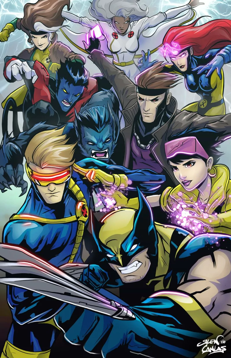 Beast (Marvel Comics) Nightcrawler (Marvel Comics) Storm (Marvel Comics) Jubilee (Marvel Comics) Rogue (Marvel Comics) Gambit (Marvel Comics) Wolverine Cyclops (Marvel Comics) Jean Grey Comic X-Men Image