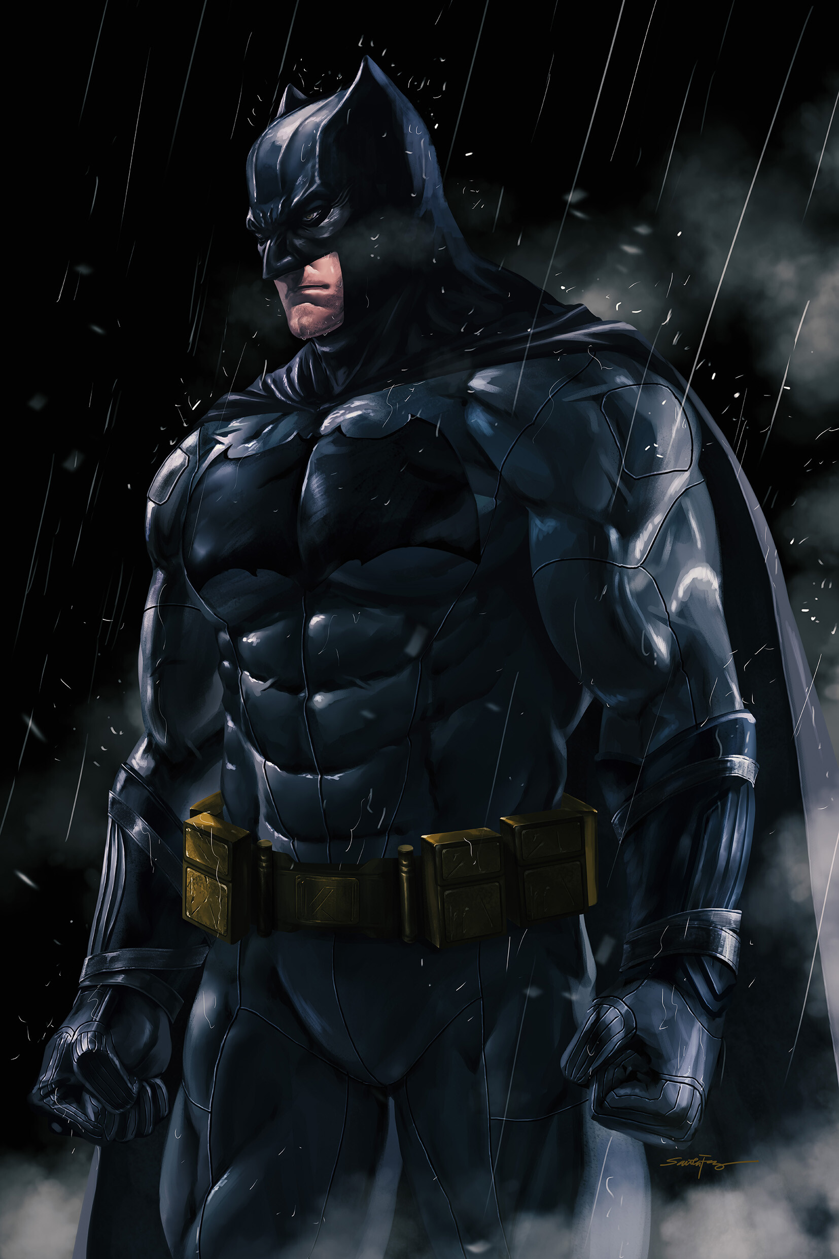 Batman Art by SANTA FUNG