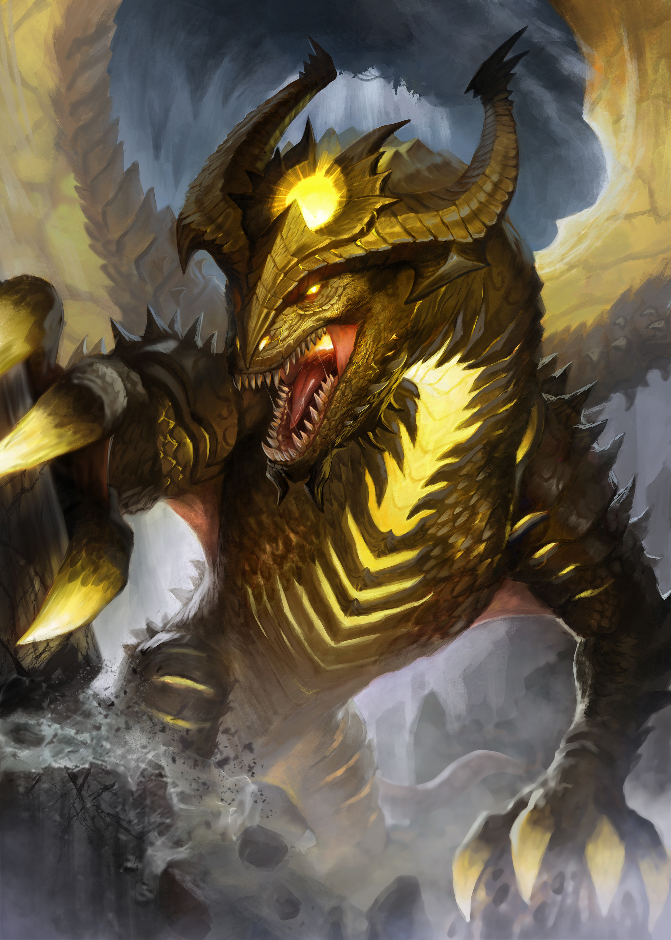 Golden Dragon Art