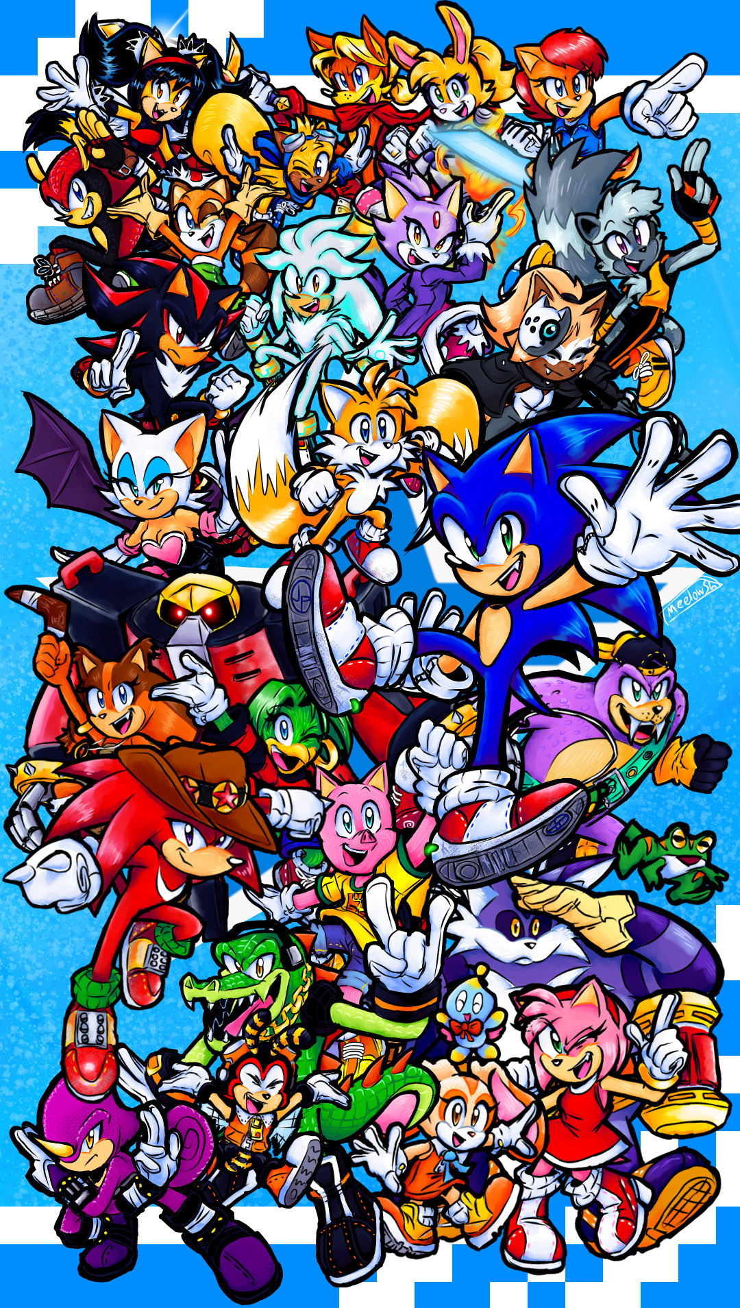 Sonic the Hedgehog Art by meelowsh