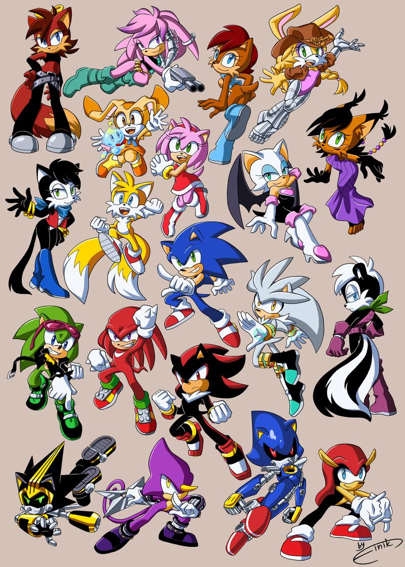 Sonic The Hedgehog Character Fan Art Sonic The Hedgehog Character Fan Art