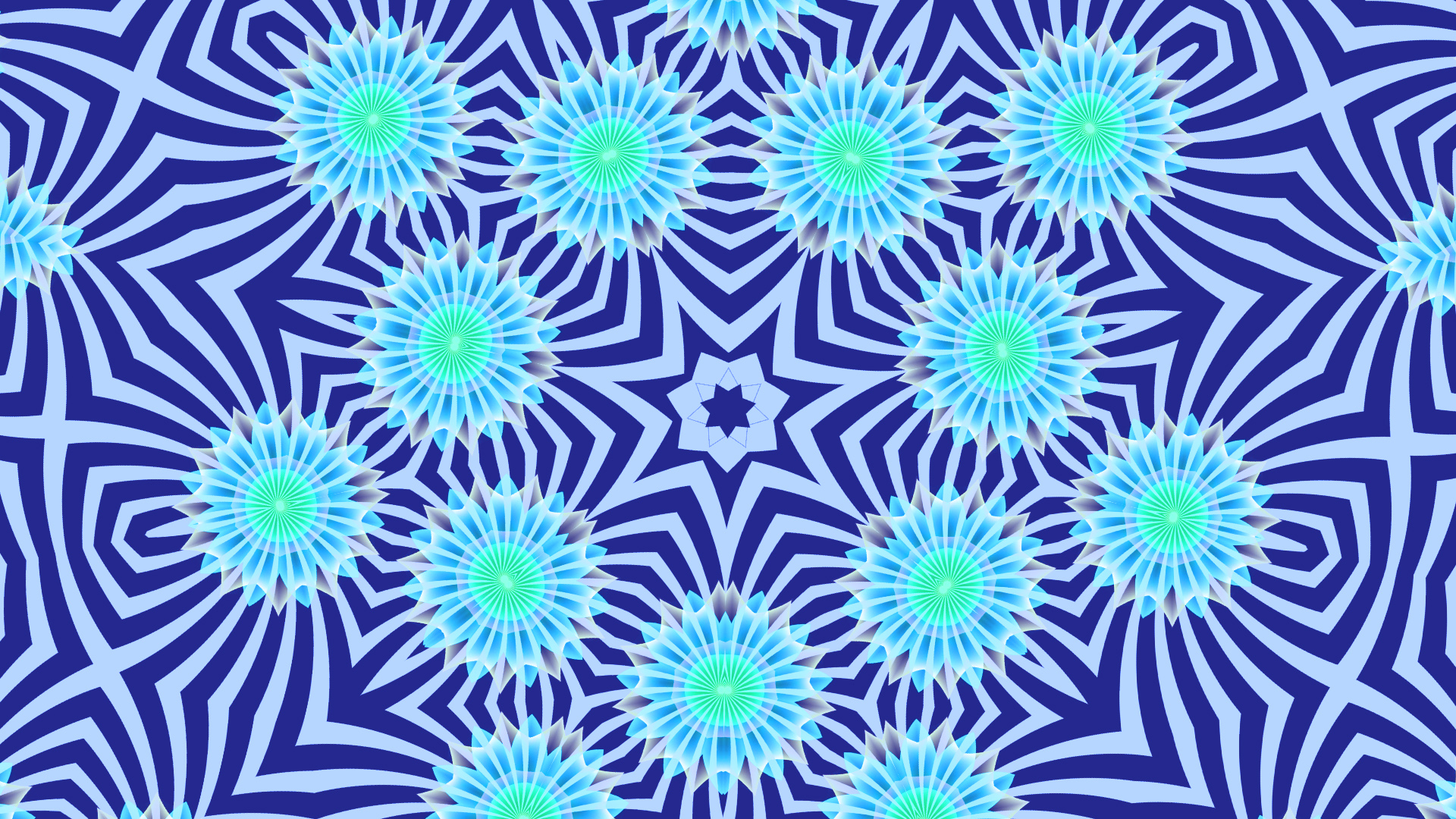 Blue kaleidoscope by Mimosa