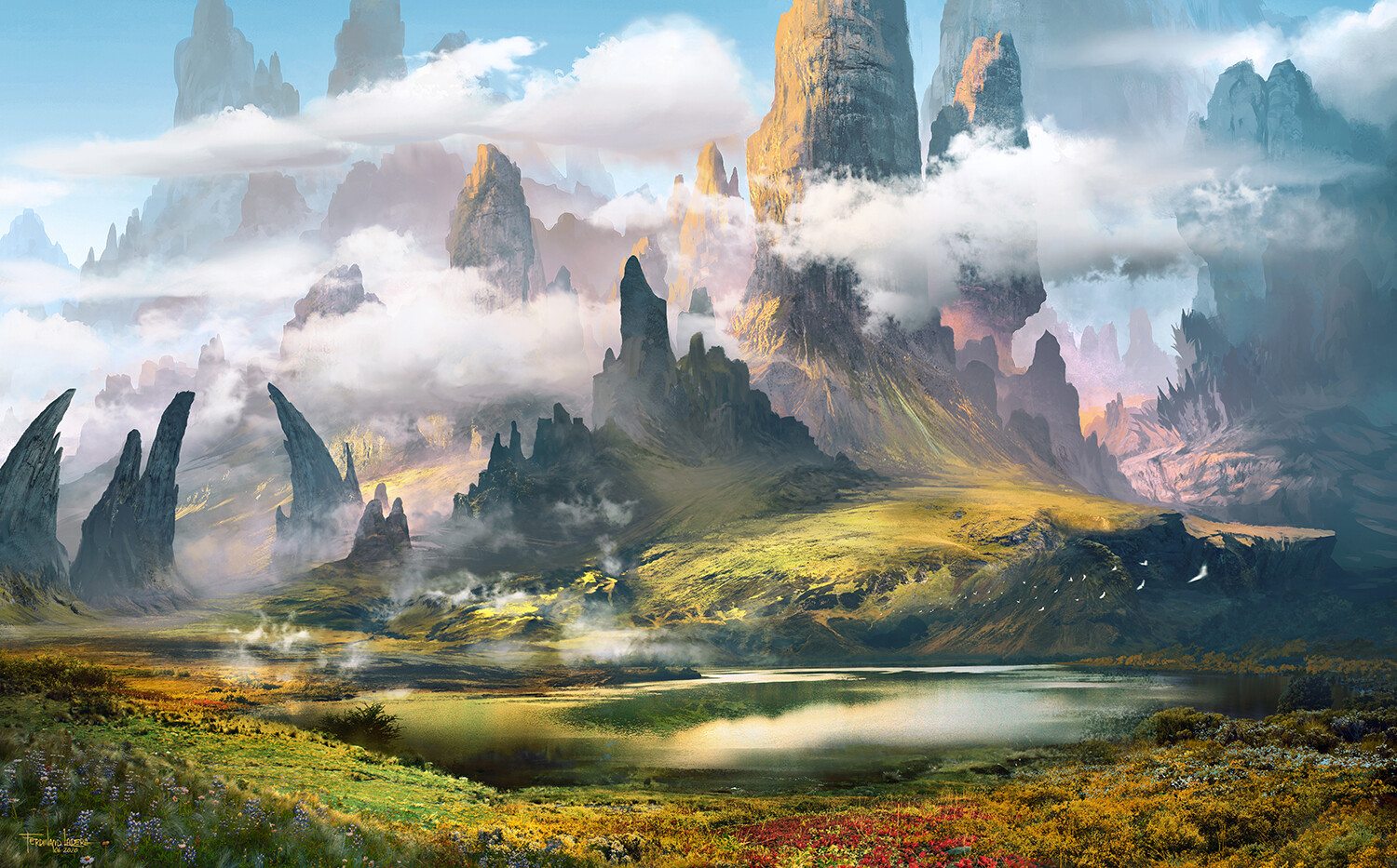 Fantasy Landscape Art by Ferdinand Ladera