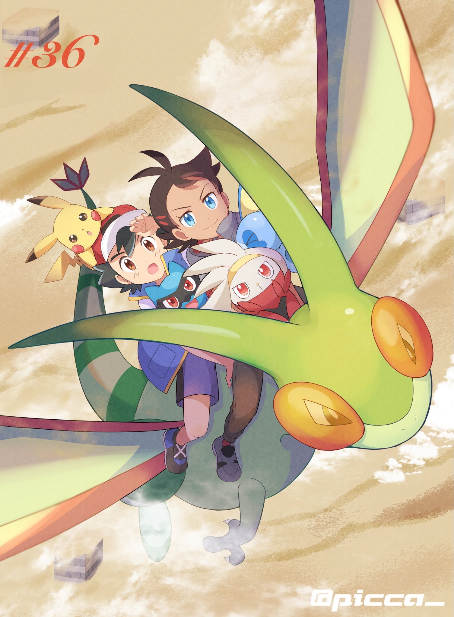 Anime Pokémon Art by picca_