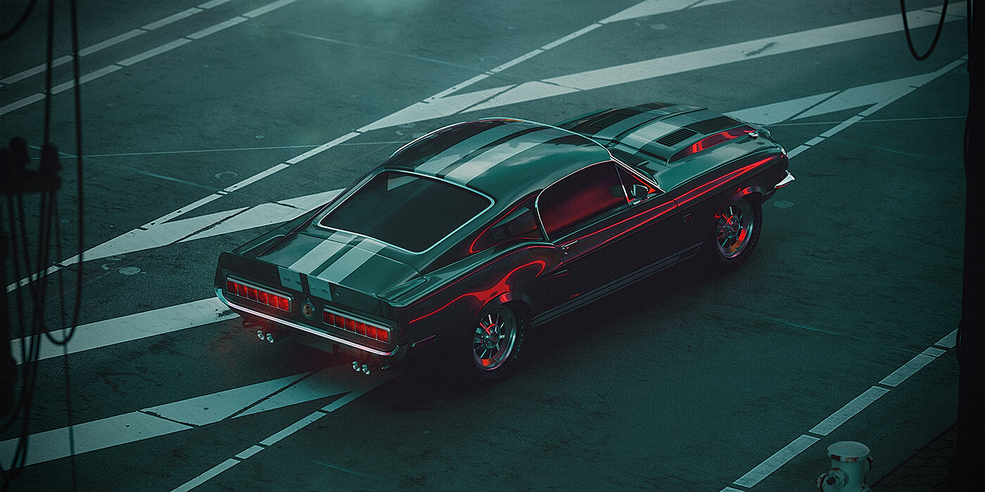 Ford Mustang Shelby Art by Johan Espling