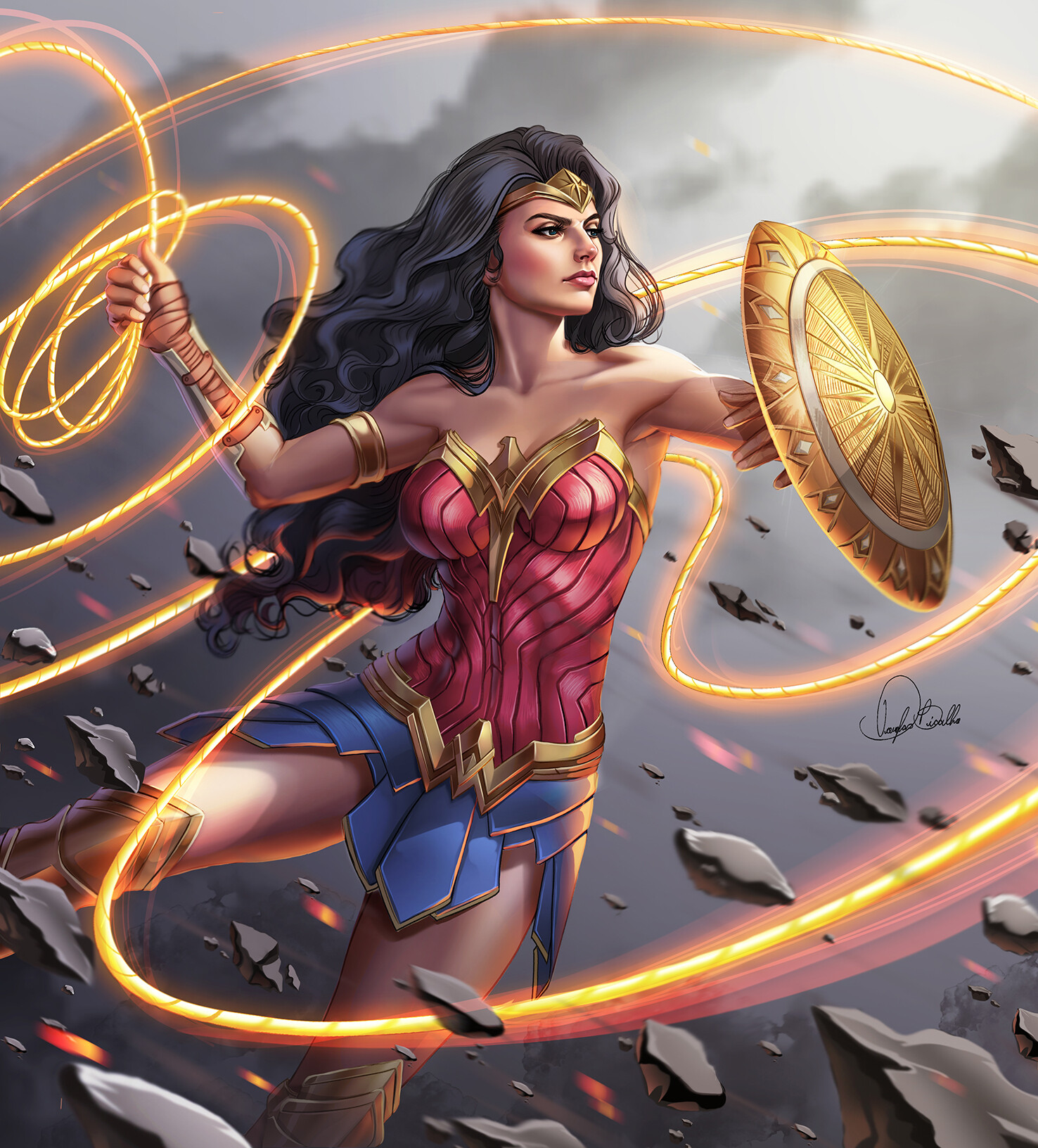 Wonder Woman Art by Douglas Bicalho