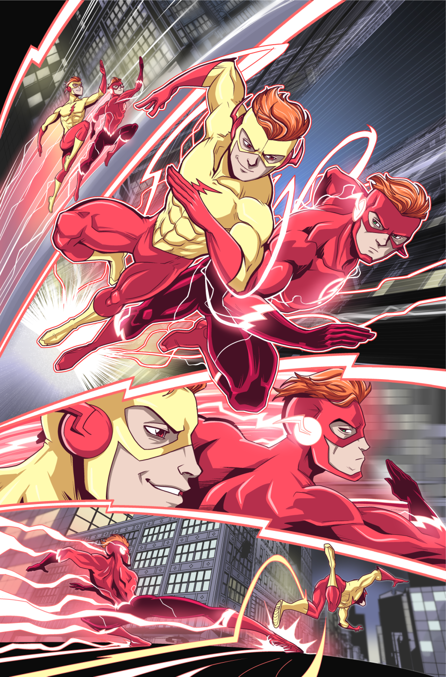 Kid Flash Art by lucianovecchio