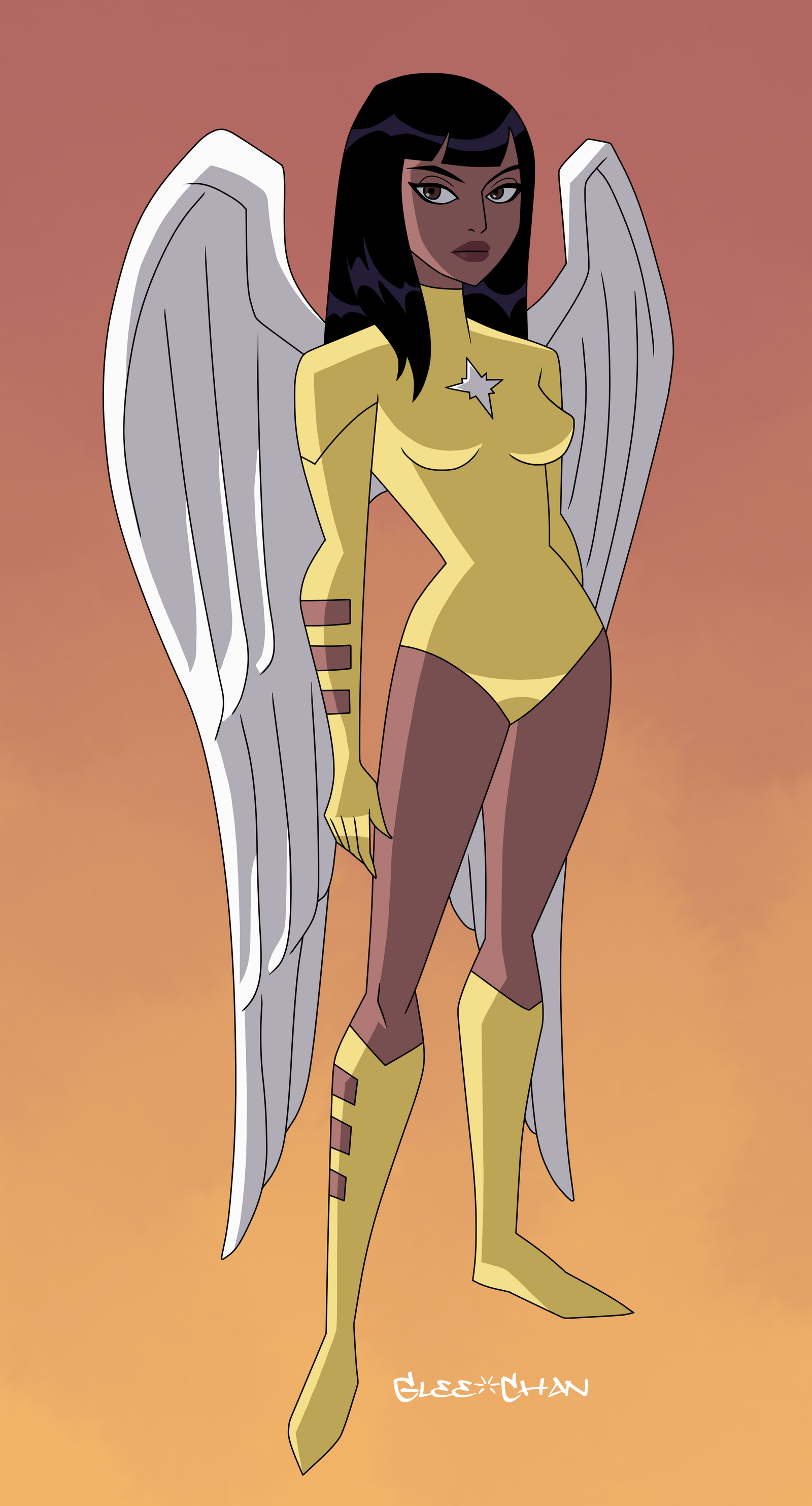 Justice League vs. the Fatal Five Art by glee-chan
