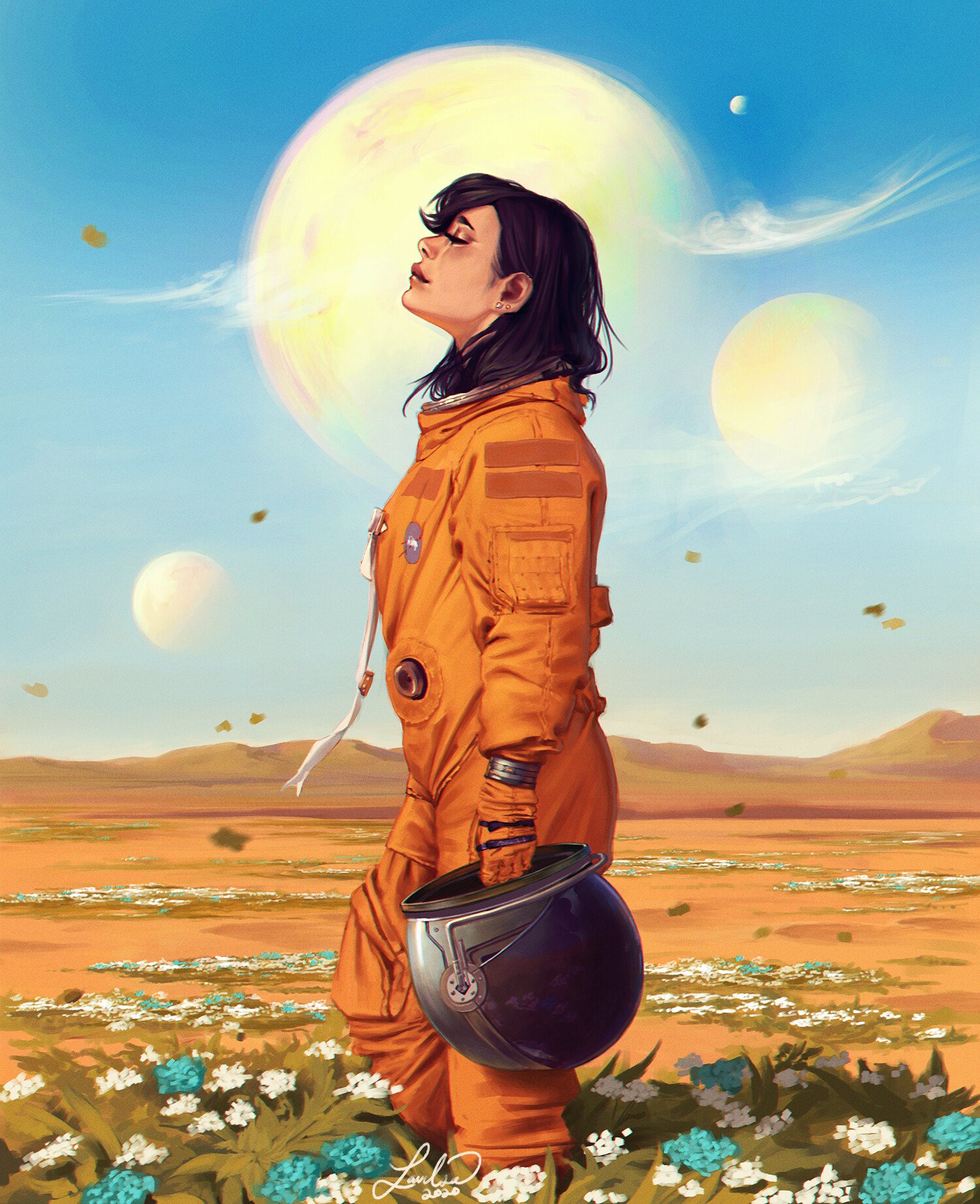 Download Astronaut Sci Fi Woman Art