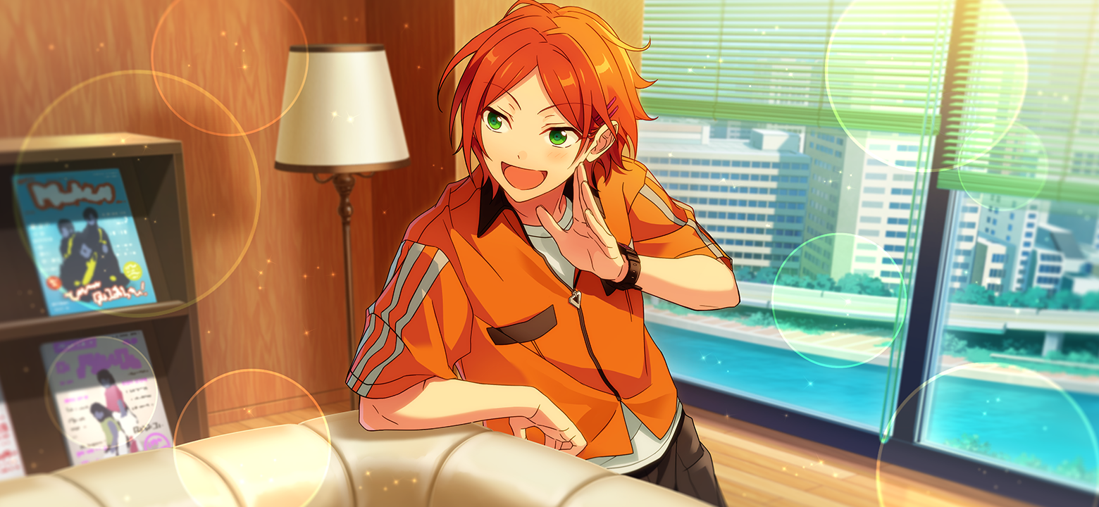 Download Hinata Aoi (Ensemble Stars) Green Eyes Red Hair Video Game Ensemble Stars! Art