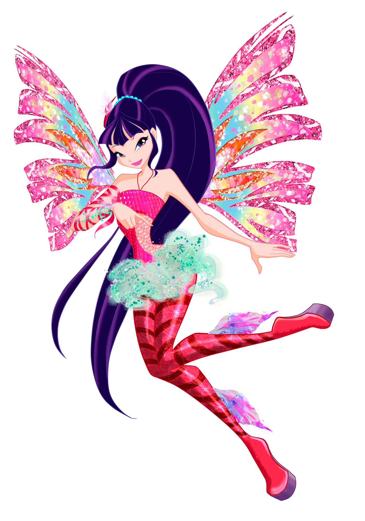 Download Long Hair Two-toned Hair Wings Fairy Musa (Winx Club) TV Show Winx Club Art