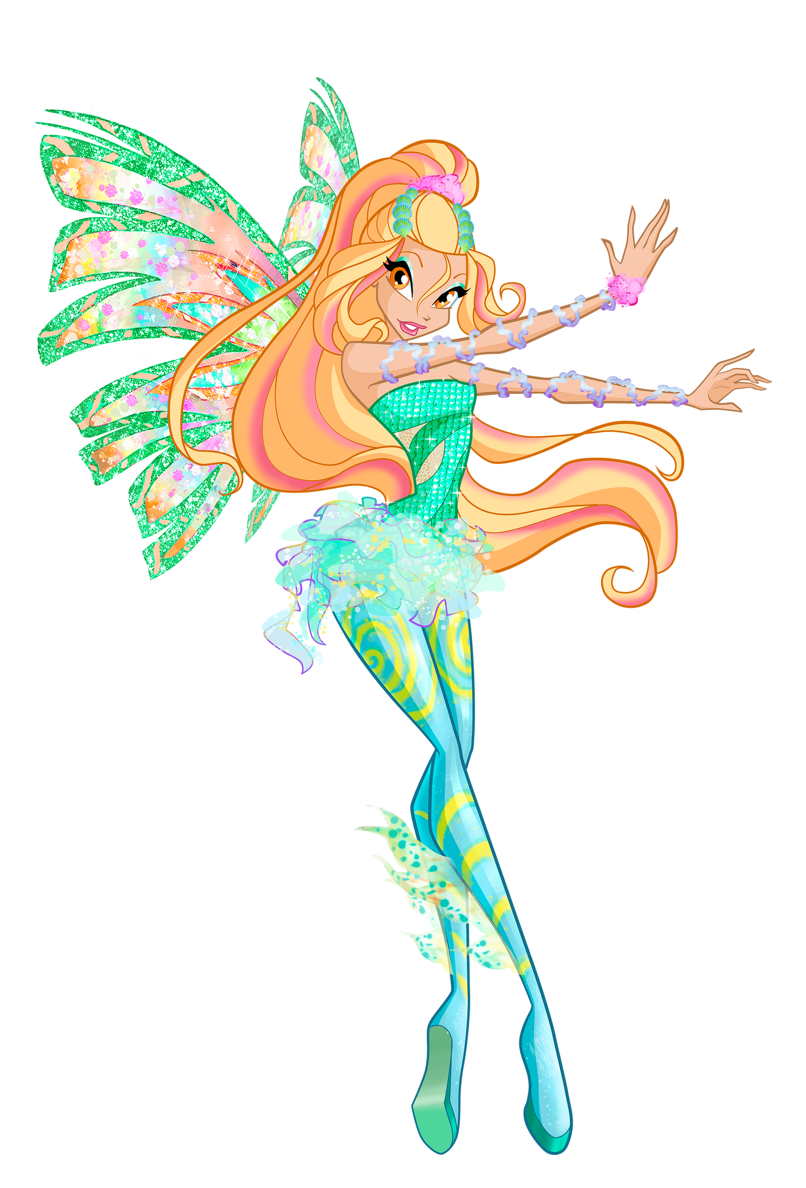 Download Two-toned Hair Blonde Fairy Daphne (Winx Club) TV Show Winx Club Art