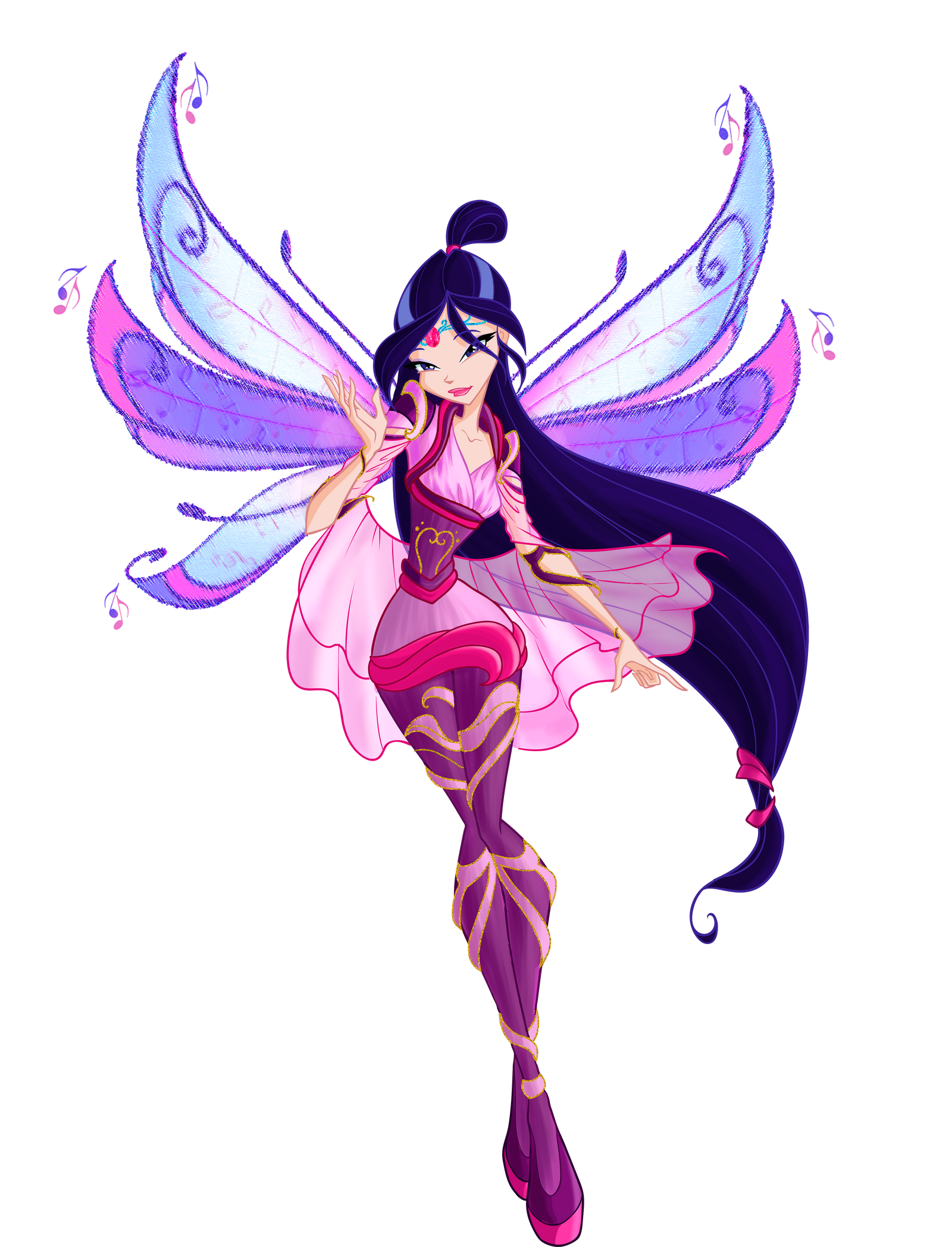 Download Wings Long Hair Fairy Musa (Winx Club) TV Show Winx Club Art