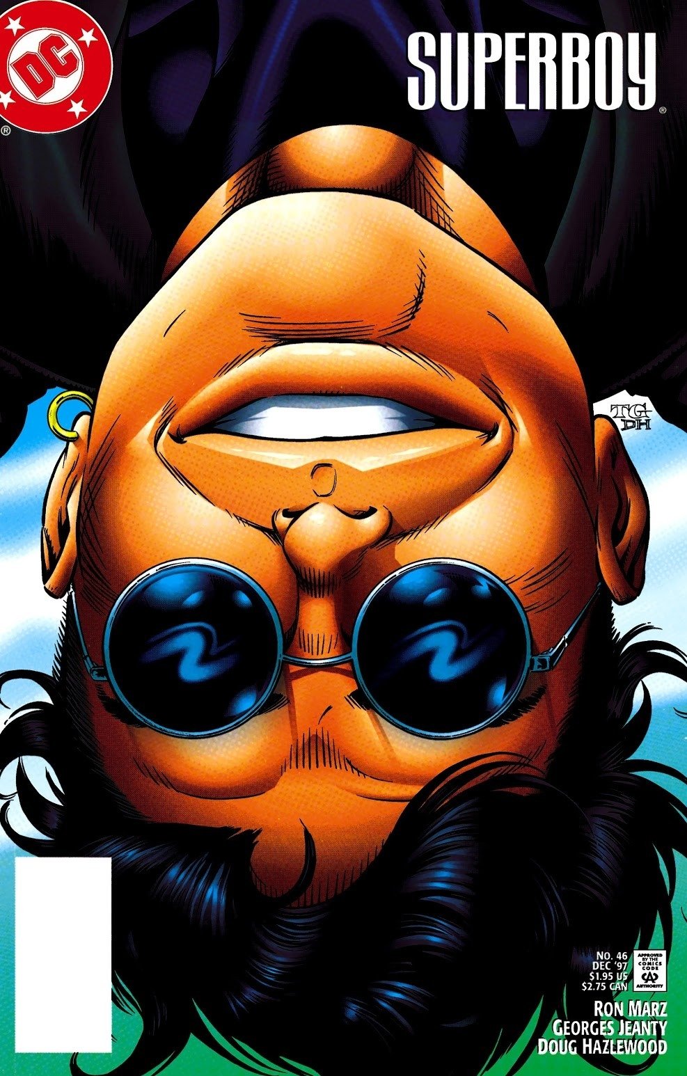 Download Upside Down DC Comics Conner Kent Comic Superboy Art