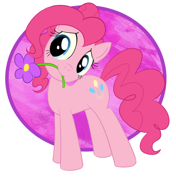 Download Flower Blue Eyes Pink Cute Pony Pinkie Pie TV Show My Little Pony: Friendship Is Magic Art