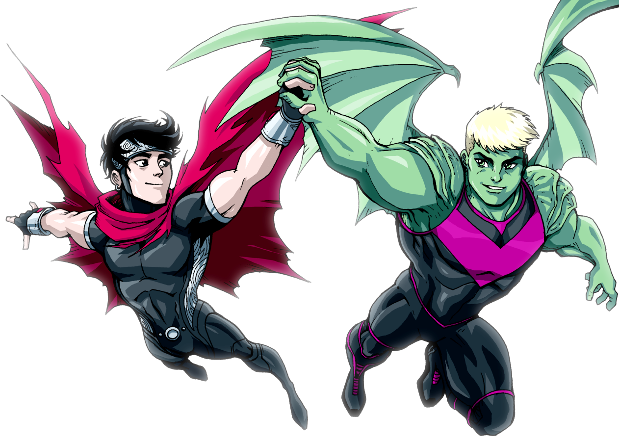Download Billy Kaplan Theodore Altman Hulkling (Marvel Comics) Wiccan (Marvel Comics) Comic Young Avengers Art