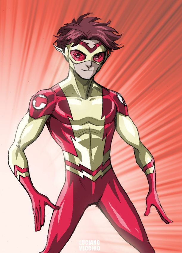 Download The New 52 DC Comics Bar Torr Kid Flash Comic Teen Titans Art