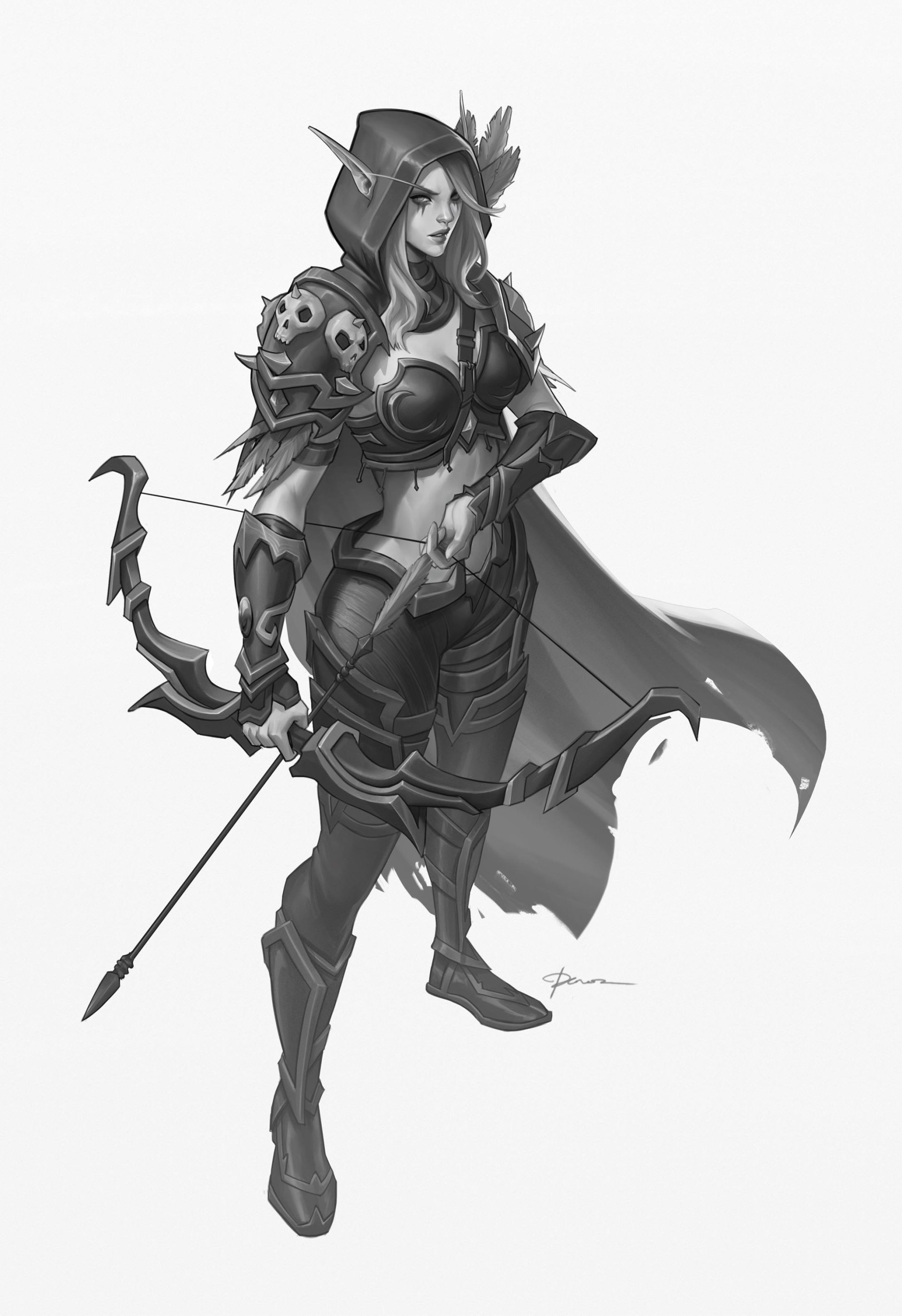 Download Pointed Ears Sylvanas Windrunner Video Game World Of Warcraft Art