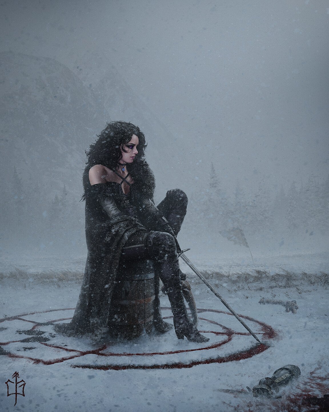 Download Yennefer Of Vengerberg Video Game The Witcher 3: Wild Hunt Art