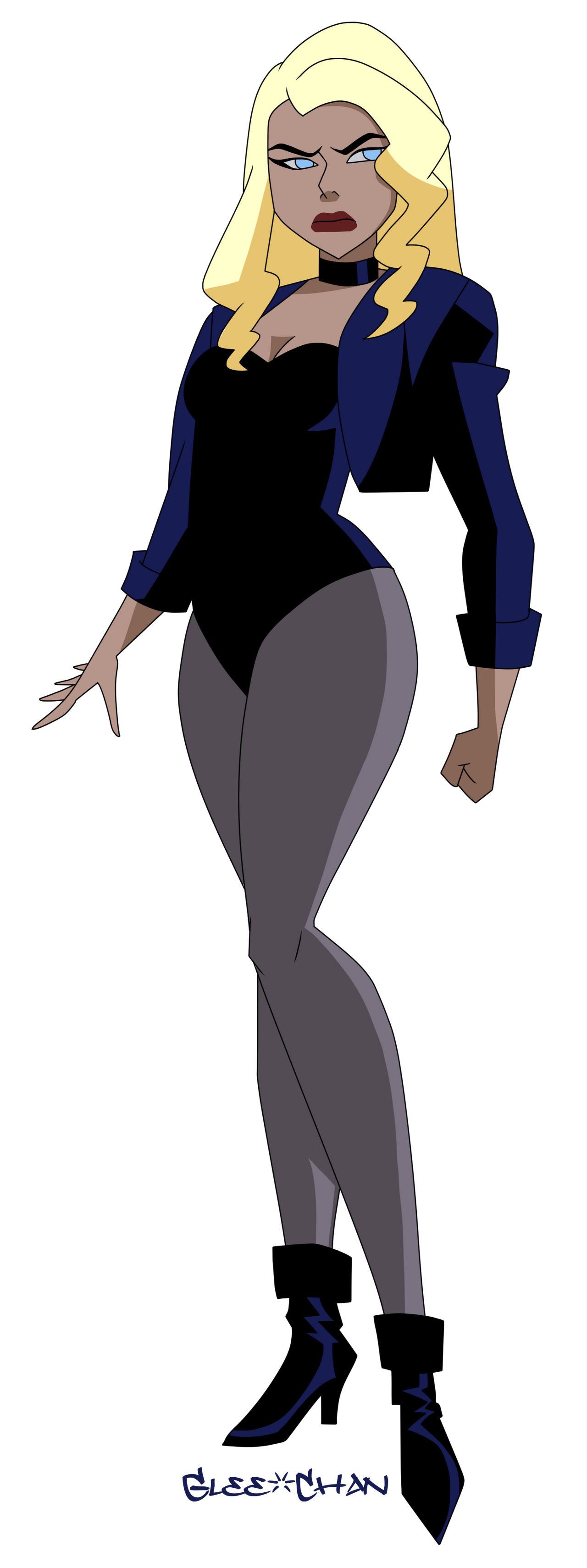 Download Blonde Black Canary Dinah Lance TV Show Justice League Unlimited Art
