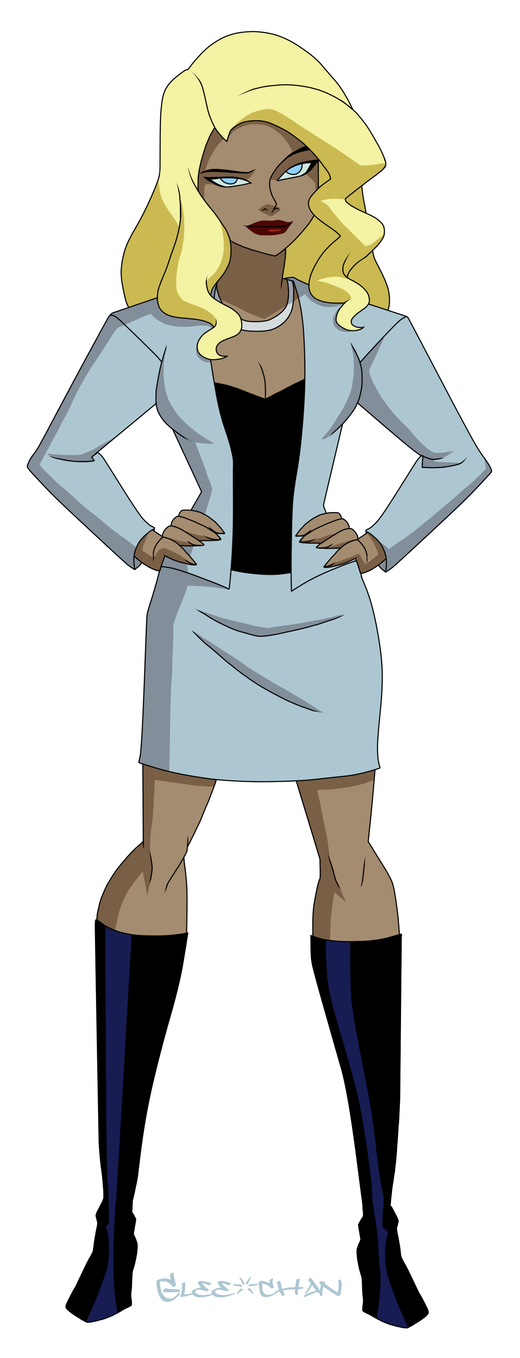 Download Blonde Dinah Lance TV Show Justice League Unlimited Art