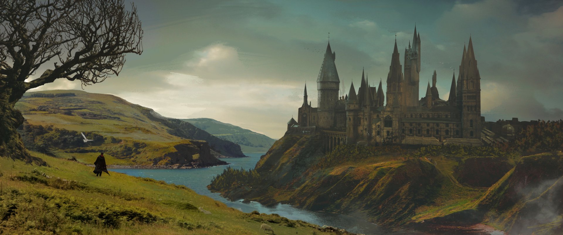 Download Hogwarts Castle Fantasy Harry Potter Art