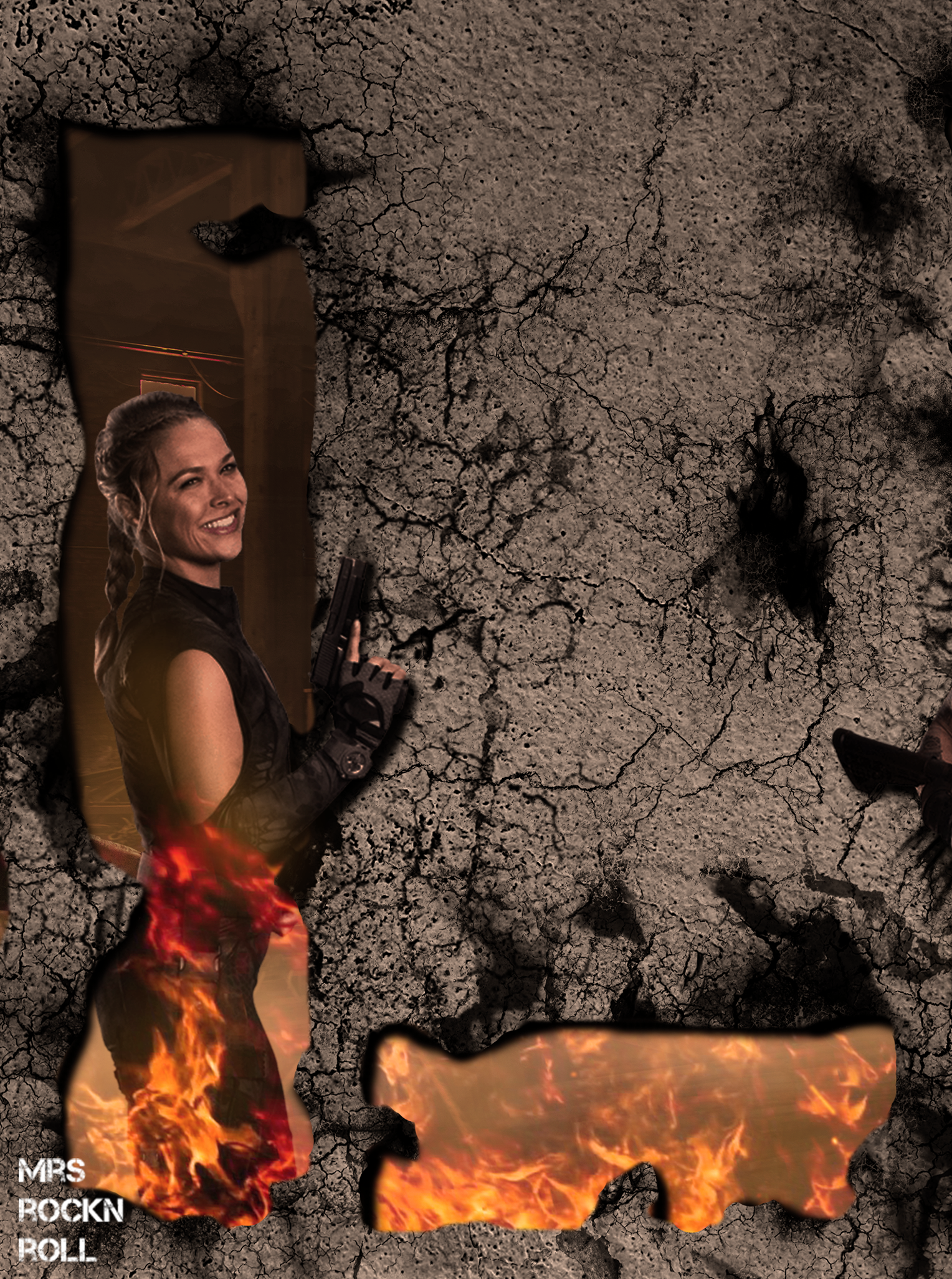 Ronda Rousey, Luna from The Expendables (Piece L of the Panorama) by Mrs_RockNRoll