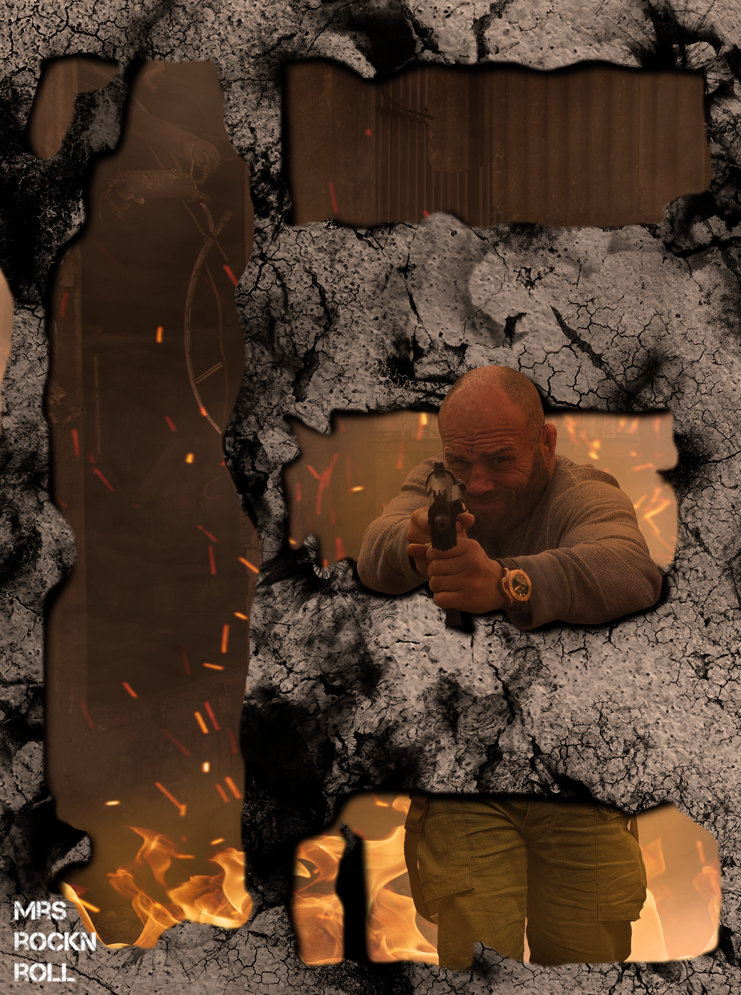 Randy Couture, Toll Road from The Expendables (Piece E of the Panorama) by Mrs_RockNRoll