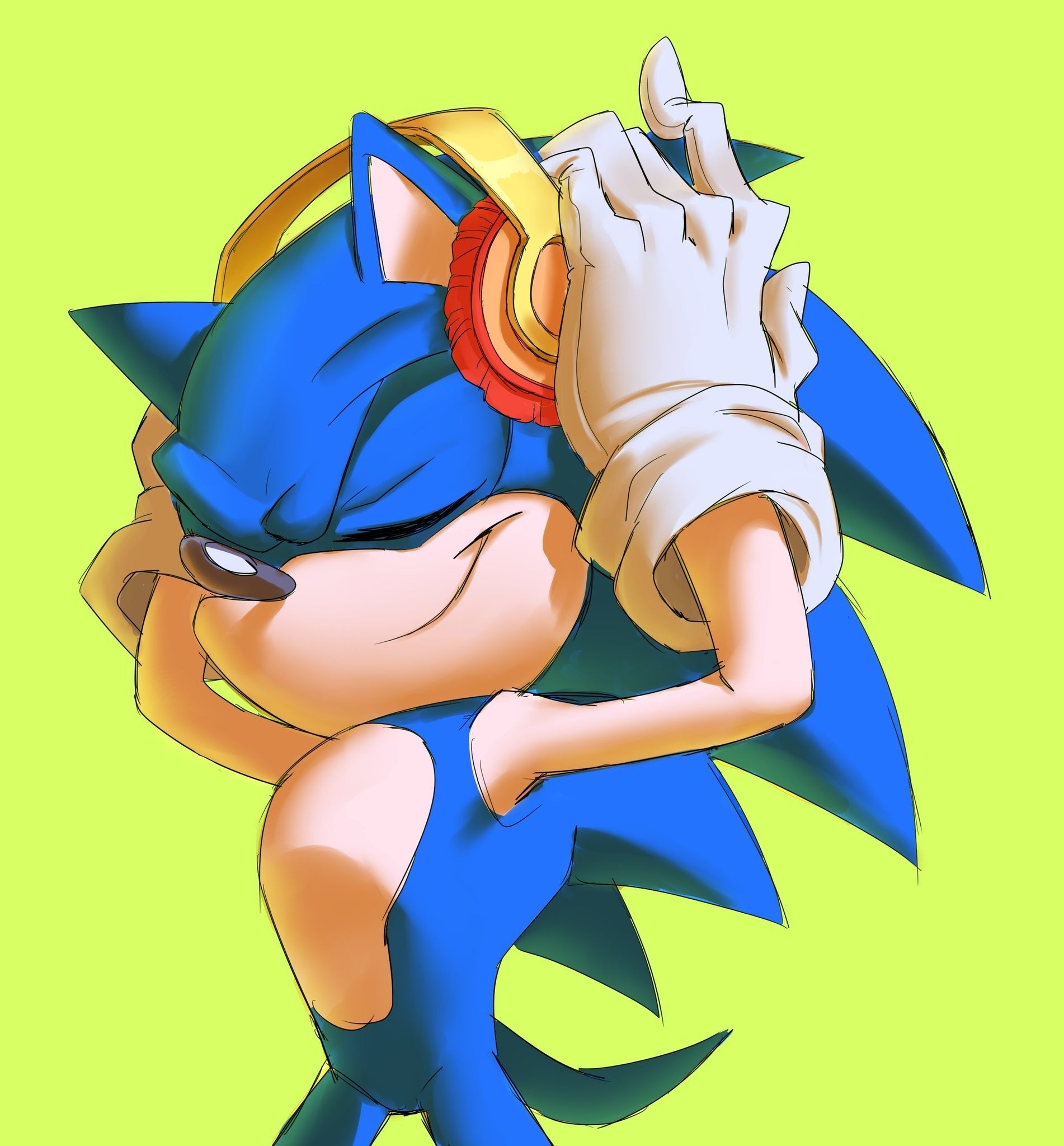 Download Headphones Smile Video Game Sonic The Hedgehog Art