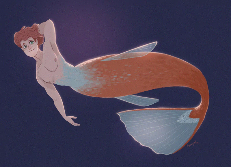 tail merman fantasy mermaid Image